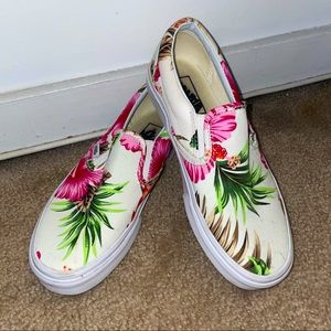 Tropical Slip on Vans